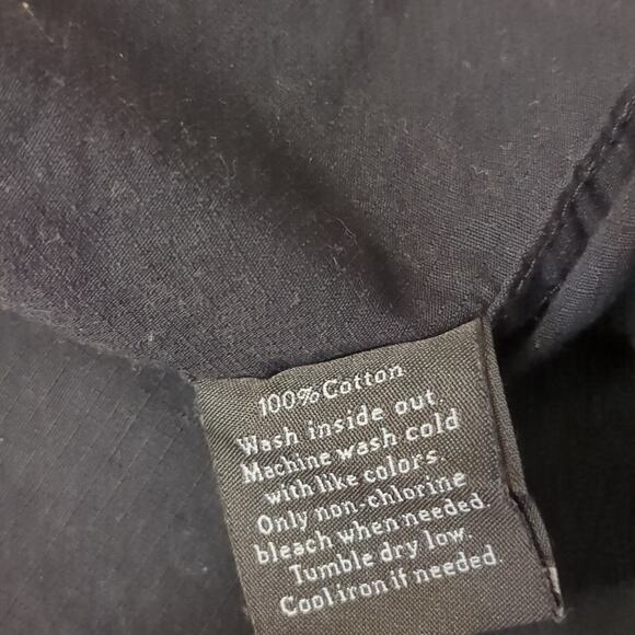 Rock and Republic Men's Black Short Sleeve Button Down Cotton Shirt Large - Picture 8 of 8